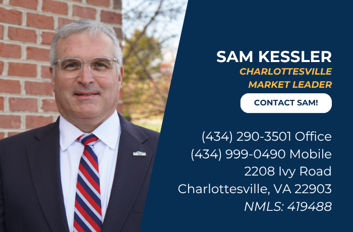 Contact card for Sam Kessler, Charlottesville Market Leader