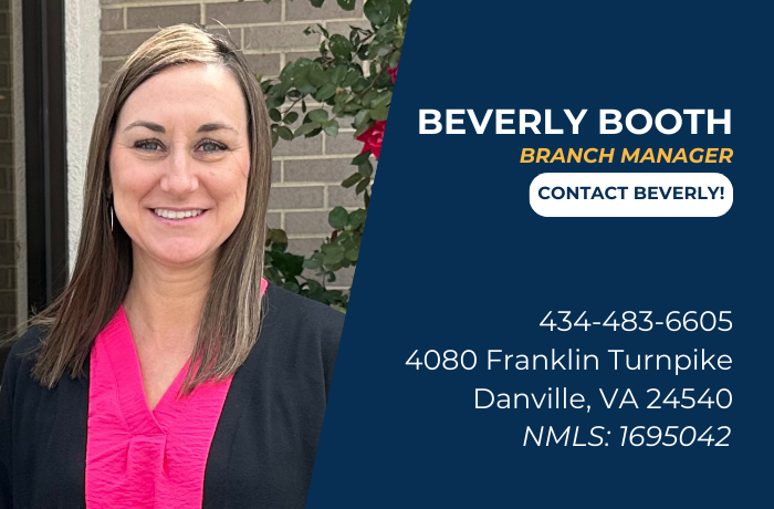 Beverly Booth 
Mount Hermon Branch Manager
Click to contact Beverly
434-483-6605